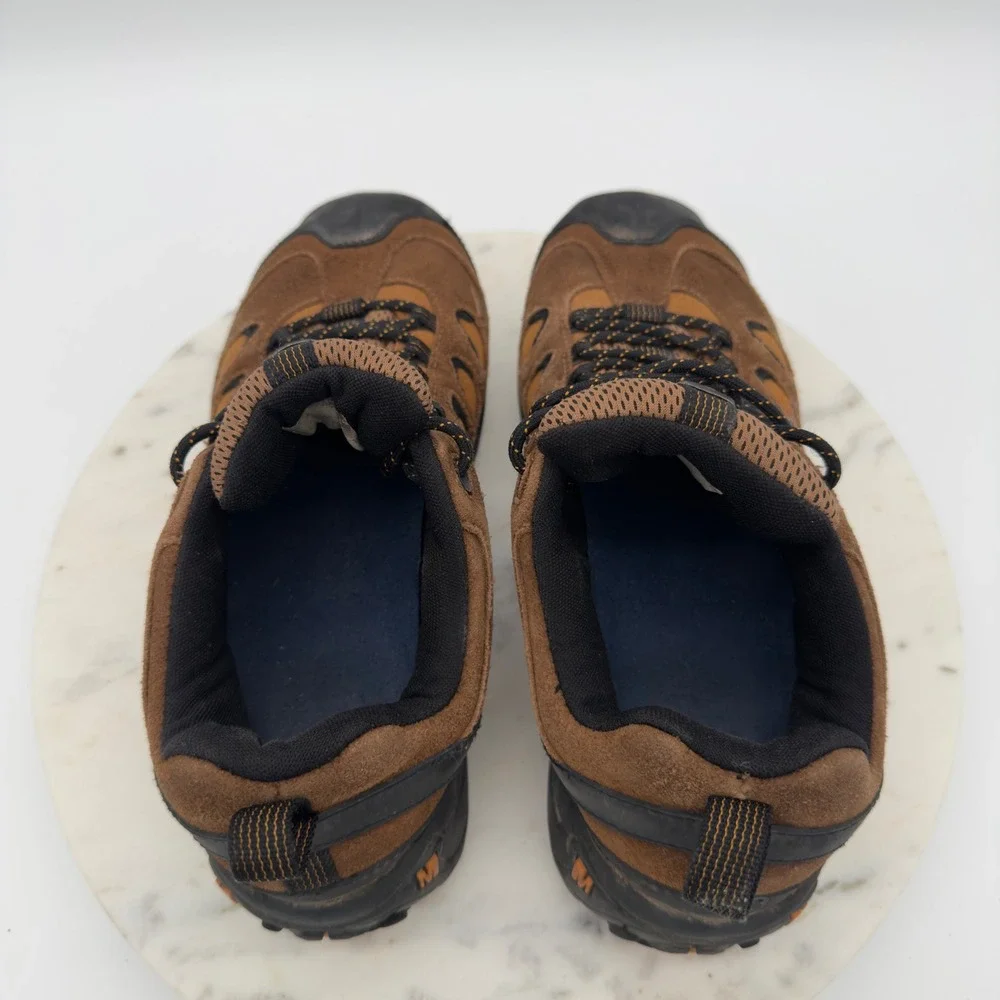 Merrell Reflex II Hiking Shoes Mens Size 8 Brown Suede Low Top Trail Sneakers 8M